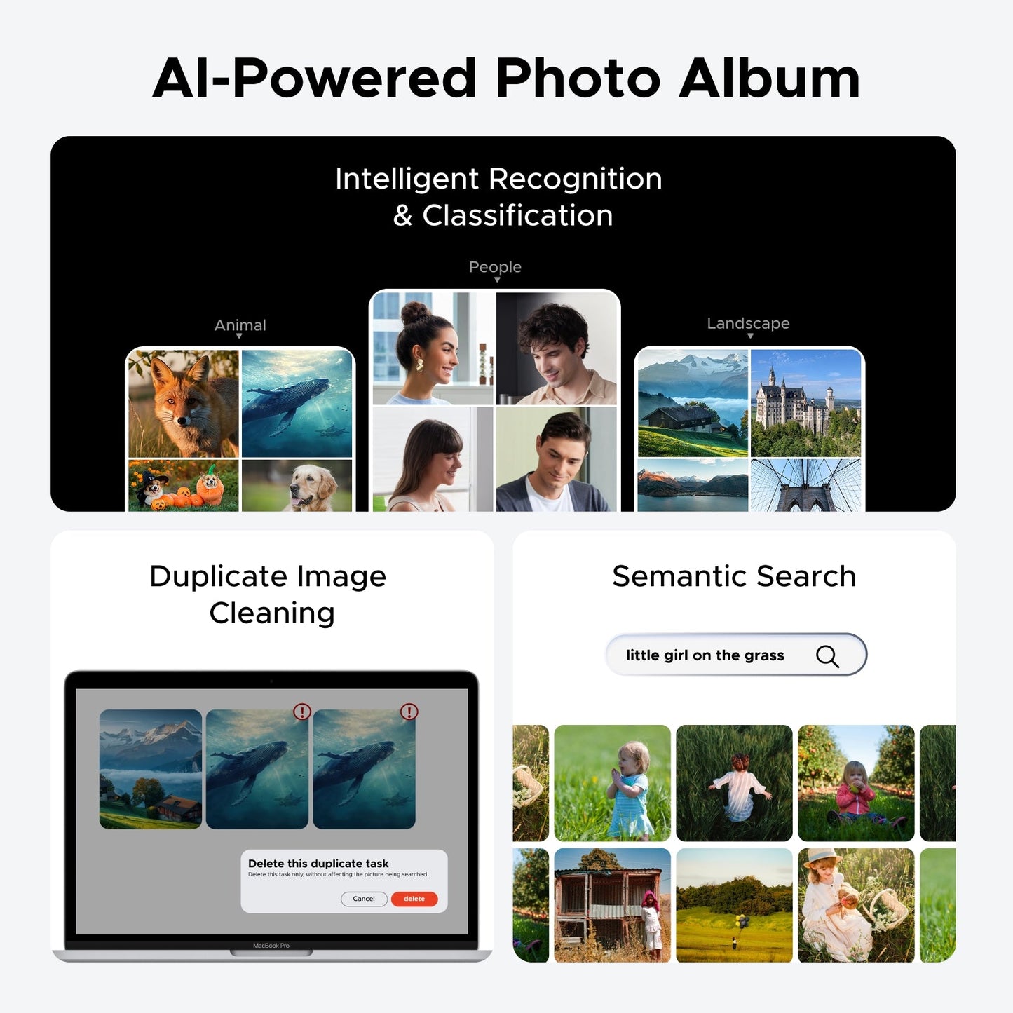 UGREEN AI NAS storage 4 bay AI-powered photo album, that intelligent recognition and classification