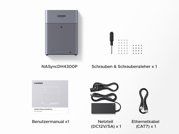 120TB 4-Bay Photo Backup NAS with 2.5GbE Port – UGREEN NAS CA