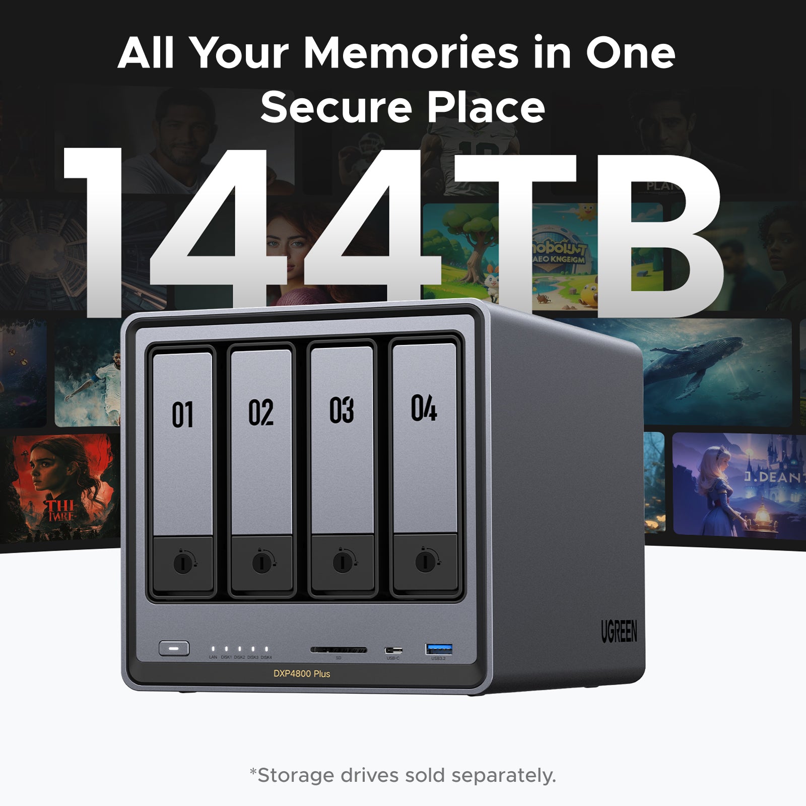 High-Performance NAS | 4-Bay NAS Storage – UGREEN NAS CA