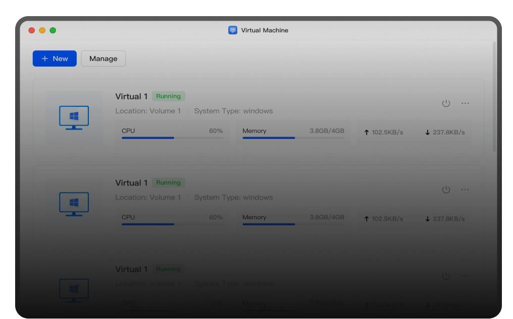 ugreen nas supports personalization of virtual machines